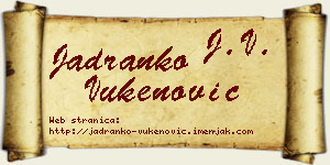 Jadranko Vukenović vizit kartica